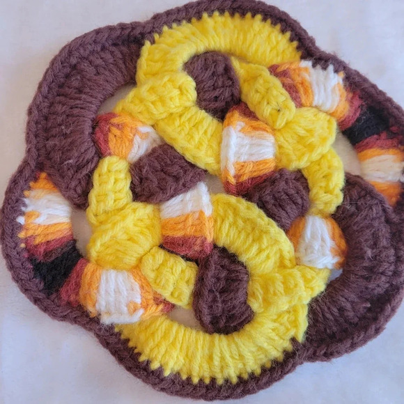 π΄3/$15π΄ Vintage handmade pot holders/trivits/warm pads set of 4 kitchen - Picture 5 of 12